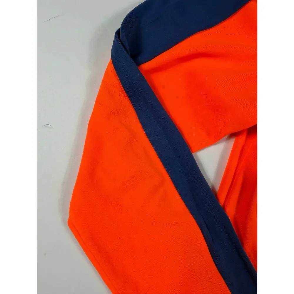 Mini Boden Shark Rash Guard Swim Trunks Set Orange Blue Size 6-7 year boys
